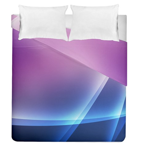 Purple Blue Wave Duvet Cover Double Side (Queen Size) from ArtsNow.com