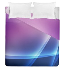 Purple Blue Wave Duvet Cover Double Side (Queen Size) from ArtsNow.com