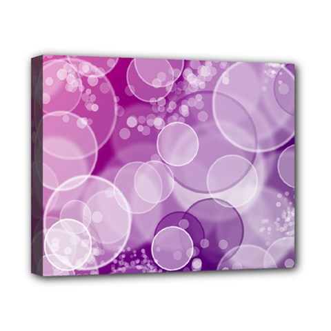 Purple Bubble Art Canvas 10  x 8  (Stretched) from ArtsNow.com