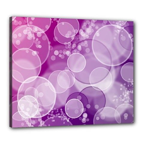 Purple Bubble Art Canvas 24  x 20  (Stretched) from ArtsNow.com