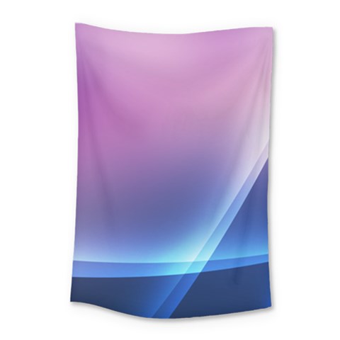 Purple Blue Wave Small Tapestry from ArtsNow.com