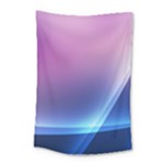 Purple Blue Wave Small Tapestry