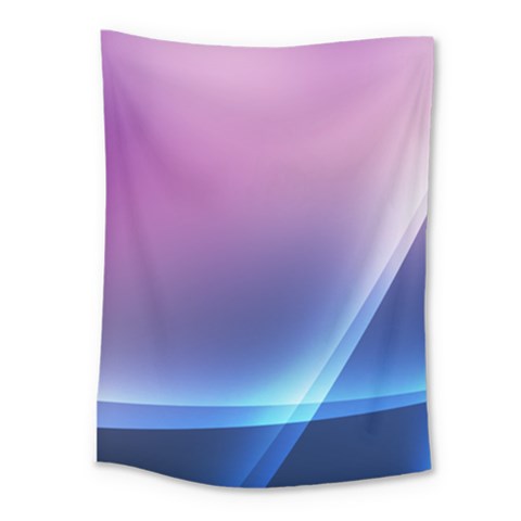 Purple Blue Wave Medium Tapestry from ArtsNow.com