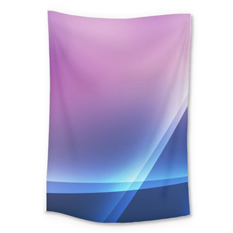 Purple Blue Wave Large Tapestry from ArtsNow.com