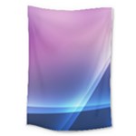 Purple Blue Wave Large Tapestry