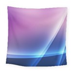 Purple Blue Wave Square Tapestry (Large)