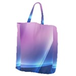 Purple Blue Wave Giant Grocery Tote