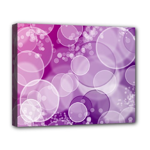 Purple Bubble Art Deluxe Canvas 20  x 16  (Stretched) from ArtsNow.com