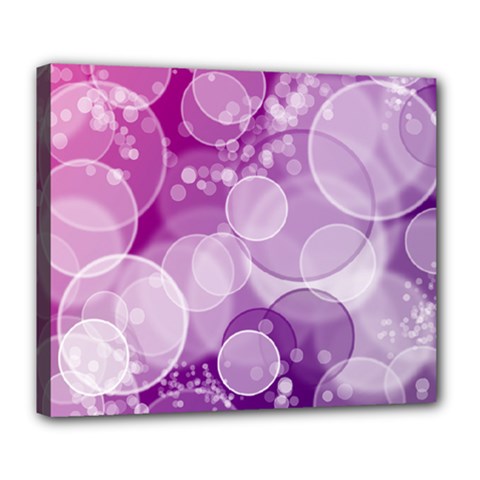 Purple Bubble Art Deluxe Canvas 24  x 20  (Stretched) from ArtsNow.com