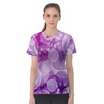 Purple Bubble Art Women s Sport Mesh Tee