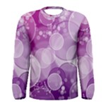 Purple Bubble Art Men s Long Sleeve Tee