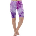 Purple Bubble Art Cropped Leggings 