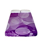 Purple Bubble Art Fitted Sheet (Full/ Double Size)