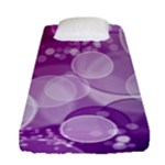 Purple Bubble Art Fitted Sheet (Single Size)