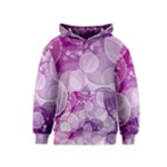 Purple Bubble Art Kids  Pullover Hoodie