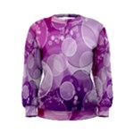 Purple Bubble Art Women s Sweatshirt