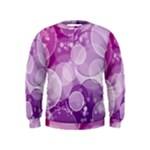 Purple Bubble Art Kids  Sweatshirt