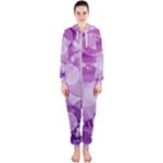 Purple Bubble Art Hooded Jumpsuit (Ladies)