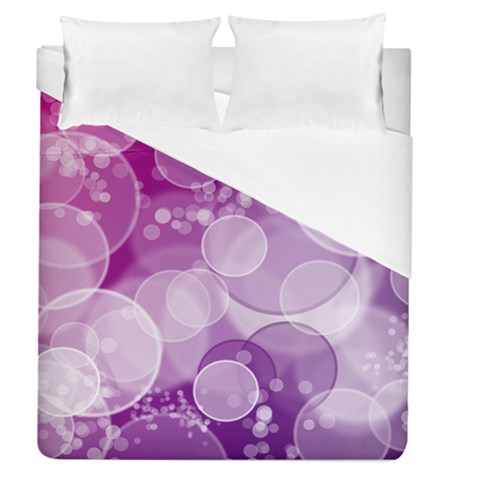 Purple Bubble Art Duvet Cover (Queen Size) from ArtsNow.com