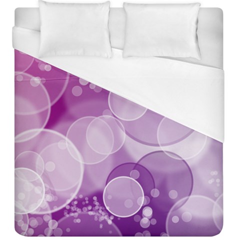 Purple Bubble Art Duvet Cover (King Size) from ArtsNow.com