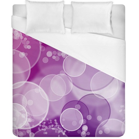 Purple Bubble Art Duvet Cover (California King Size) from ArtsNow.com