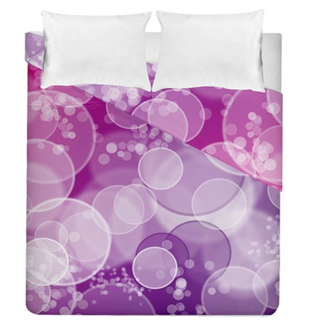 Purple Bubble Art Duvet Cover Double Side (Queen Size) from ArtsNow.com