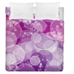 Purple Bubble Art Duvet Cover Double Side (Queen Size)