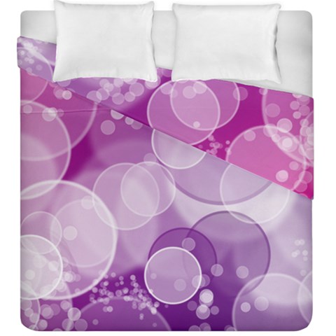 Purple Bubble Art Duvet Cover Double Side (King Size) from ArtsNow.com