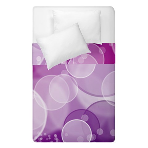 Purple Bubble Art Duvet Cover Double Side (Single Size) from ArtsNow.com