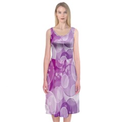 Purple Bubble Art Midi Sleeveless Dress from ArtsNow.com