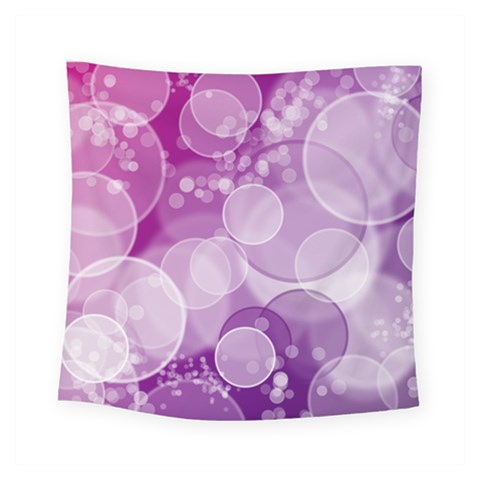 Purple Bubble Art Square Tapestry (Small) from ArtsNow.com