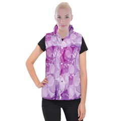 Purple Bubble Art Women s Button Up Vest from ArtsNow.com