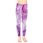 Purple Bubble Art Kids  Legging