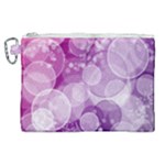 Purple Bubble Art Canvas Cosmetic Bag (XL)