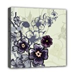 Purple Flower Art Mini Canvas 8  x 8  (Stretched)