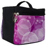 Purple Bubble Art Make Up Travel Bag (Big)