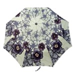 Purple Flower Art Folding Umbrella