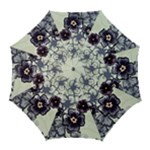 Purple Flower Art Golf Umbrella