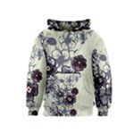 Purple Flower Art Kids  Pullover Hoodie