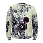 Purple Flower Art Men s Sweatshirt