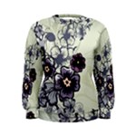 Purple Flower Art Women s Sweatshirt