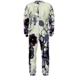 Purple Flower Art OnePiece Jumpsuit (Men)