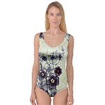 Purple Flower Art Princess Tank Leotard 