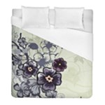 Purple Flower Art Duvet Cover (Full/ Double Size)