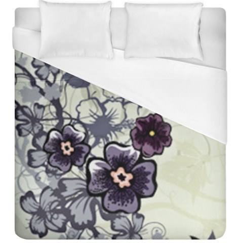 Purple Flower Art Duvet Cover (King Size) from ArtsNow.com