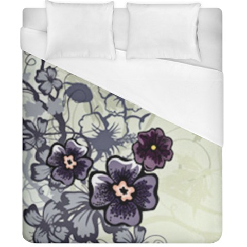 Purple Flower Art Duvet Cover (California King Size) from ArtsNow.com