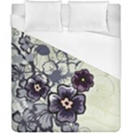 Purple Flower Art Duvet Cover (California King Size)