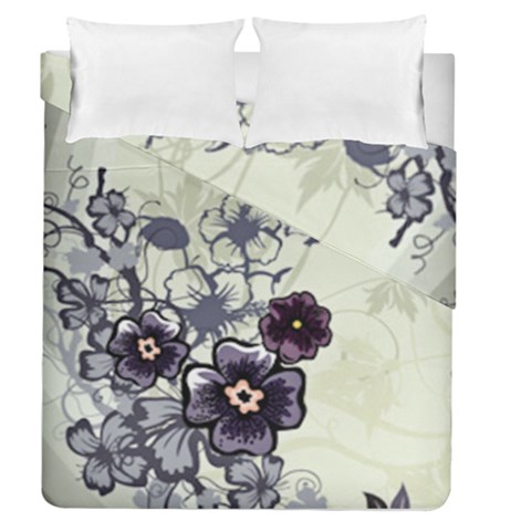 Purple Flower Art Duvet Cover Double Side (Queen Size) from ArtsNow.com