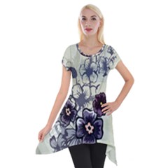 Short Sleeve Side Drop Tunic 