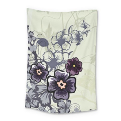 Purple Flower Art Small Tapestry from ArtsNow.com